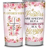 Pastor's Wife Appreciation 20oz Stainless Steel Tumbler - Unique Christian Gifts for Women, Thank You and for Pastor
