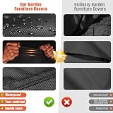 Kovshuiwe Garden Furniture Cover 200x100x74 cm Waterproof UV 420D view 7