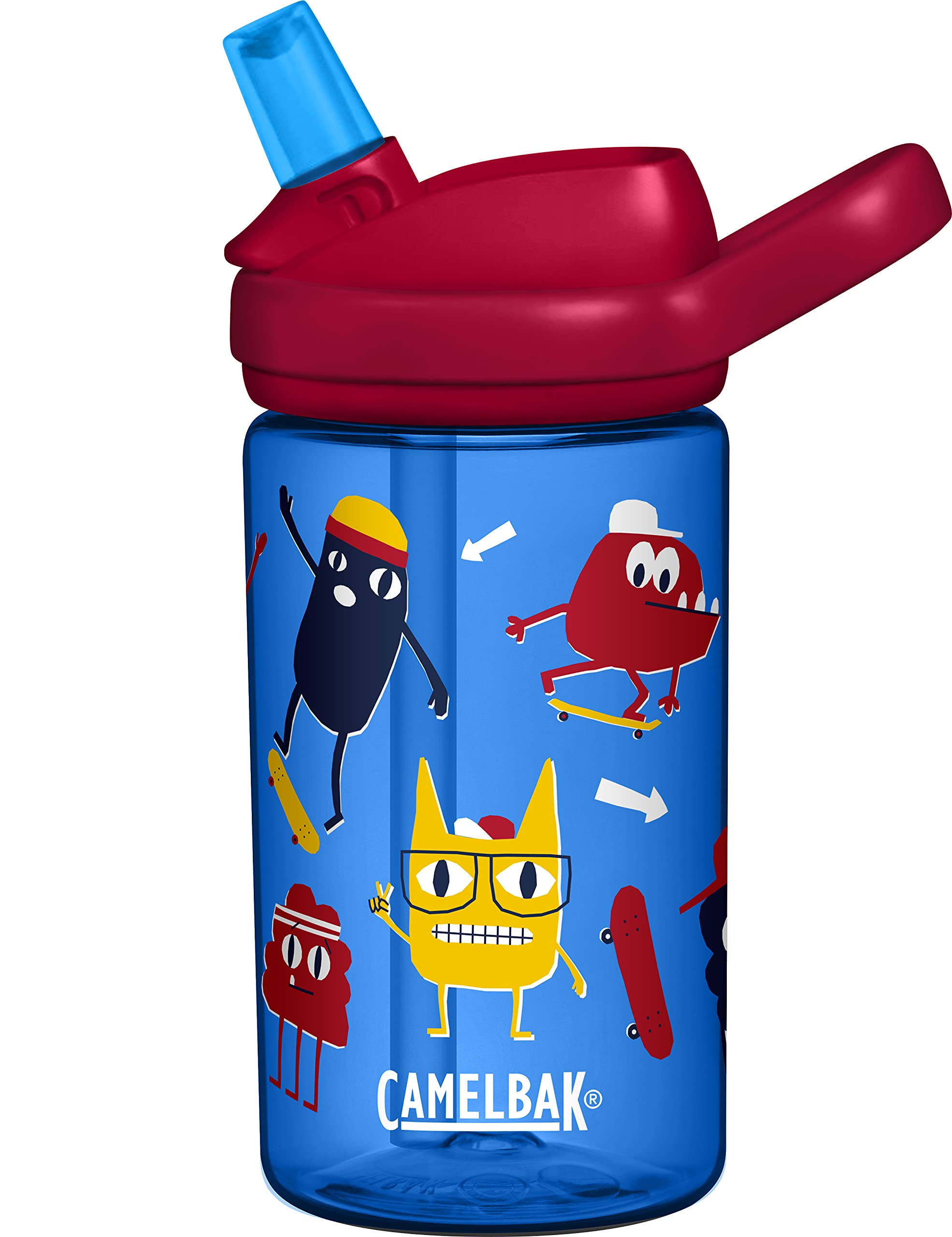CAMELBAK Eddy+ Kids Bottles - Skate Monsters, 0.4 Litre/14 oz
