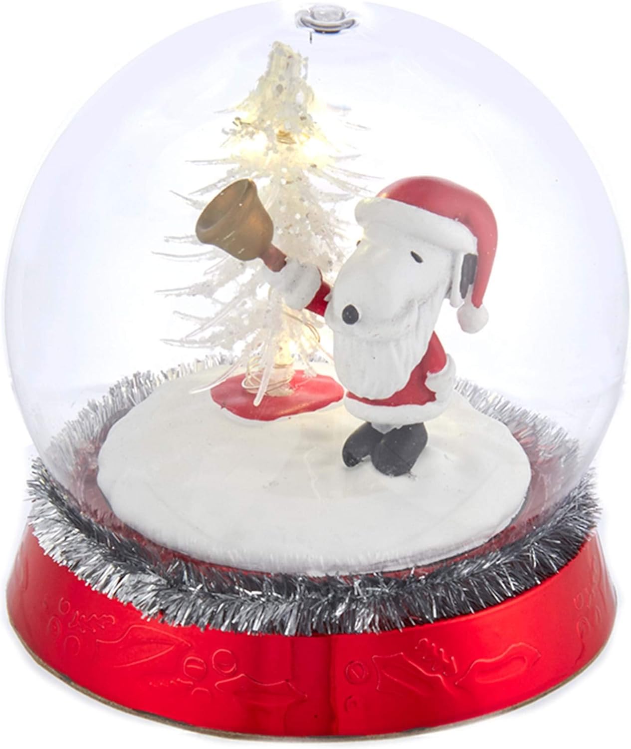 Nutcrackers - Peanuts Battery-Operated LED Snoopy with Christmas Tree Table Piece