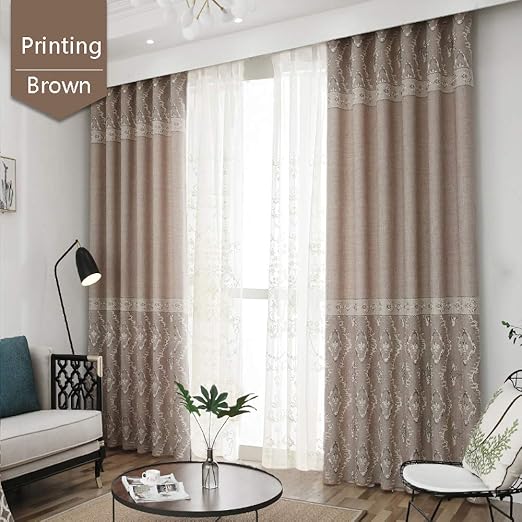 Aicl Blackout Curtain Printing Curtain Blackout Thermal Insulated