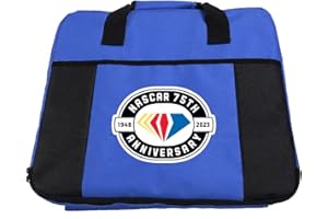 R and R Imports NASCAR 75 Year Anniversary Officially Licensed Deluxe Seat Cushion (Blue)