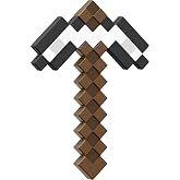 Mattel Minecraft Iron Pickaxe Battle Toy, Kid-Sized Accessory | Kid-Sized Accessory for Role-Play &amp; Costumes, Inspired by the Video Game