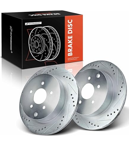 thumbnail image 2 of Detroit Axle Brake Kit – 2017-2023 Subaru Impreza, 8pc Front Rear Rotors & Ceramic Pads 2 of 3