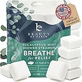 Shower Steamers Aromatherapy - USA Made with Natural Ingredients & Eucalyptus Essential Oil, Large Shower Bombs, Relaxation Spa Gifts for Women & Men, Unique Self Care Gifts