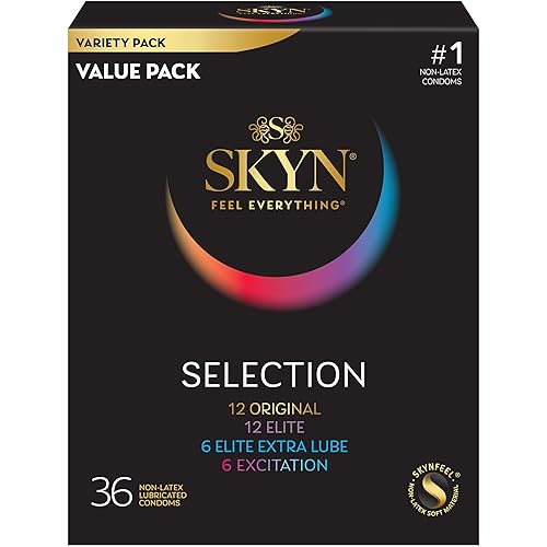 TROJAN Pleasure Pack Assorted Condoms 36 Count and SKYN Selection Non-Latex  Condoms 36 Count Variety Pack in Kenya