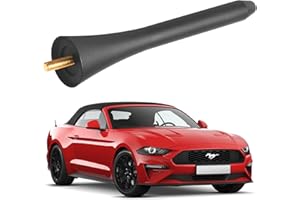 KSaAuto Short Antenna for Ford Mustang Convertible 2015-2024, 5 Inch Black Aluminum Car Antenna Replacement, Ford Mustang Acc