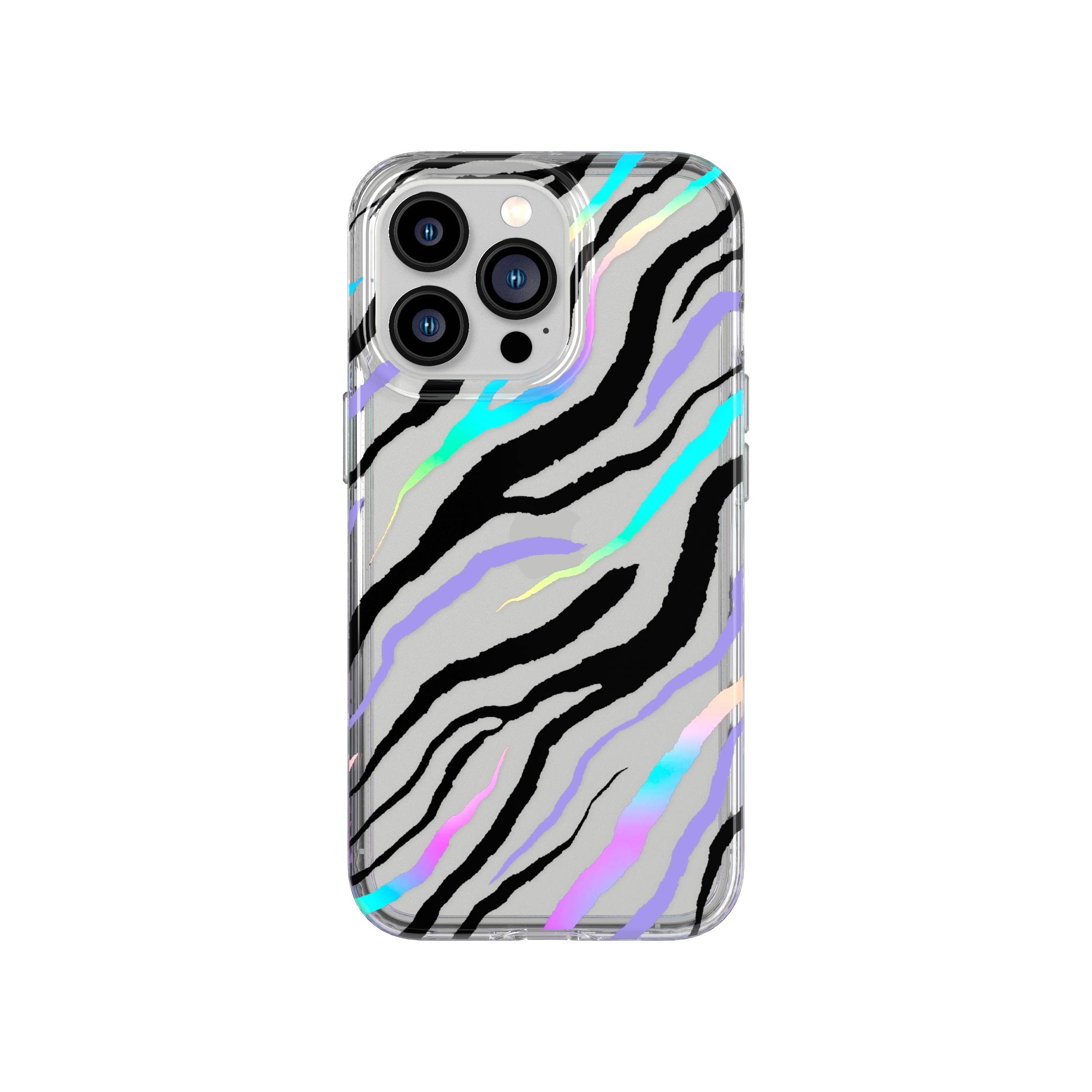 Tech21 Evo Art Zesty Zebra for iPhone 13 Pro – Protective Phone Case with Exclusive Artwork and 12ft Multi-Drop Protection