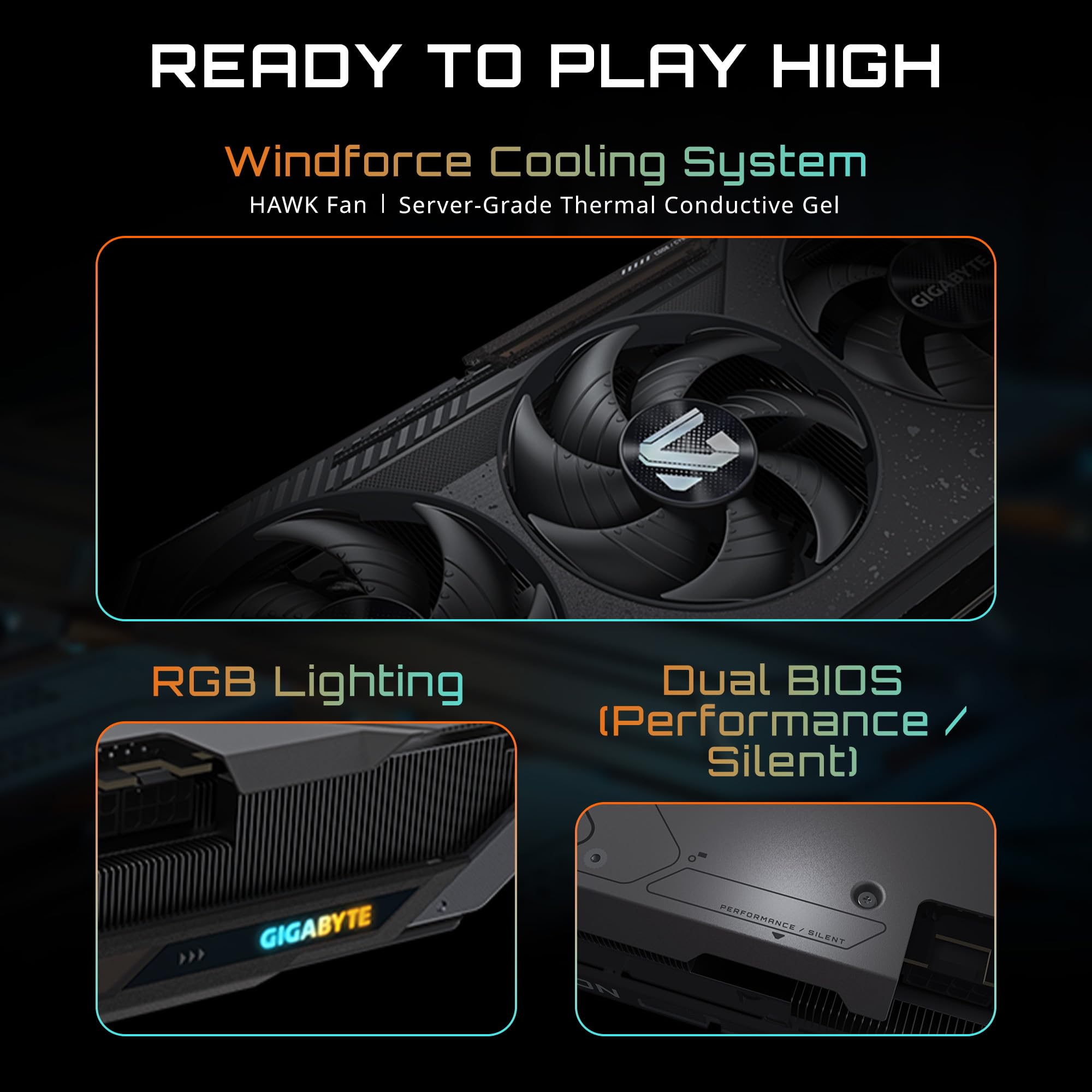 GIGABYTE Radeon RX 9070 XT Gaming OC 16G Graphics Card, PCIe 5.0, 16GB GDDR6, GV-R9070XTGAMING OC-16GD Video Card