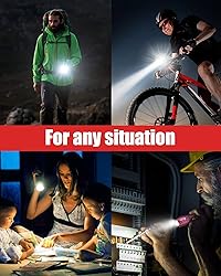 Victoper LED Flashlight 2 Pack Pink, Bright High