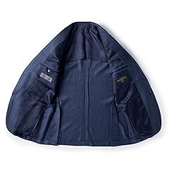 Canonico Wool Silk Linen Jacket BYJ-10: Navy