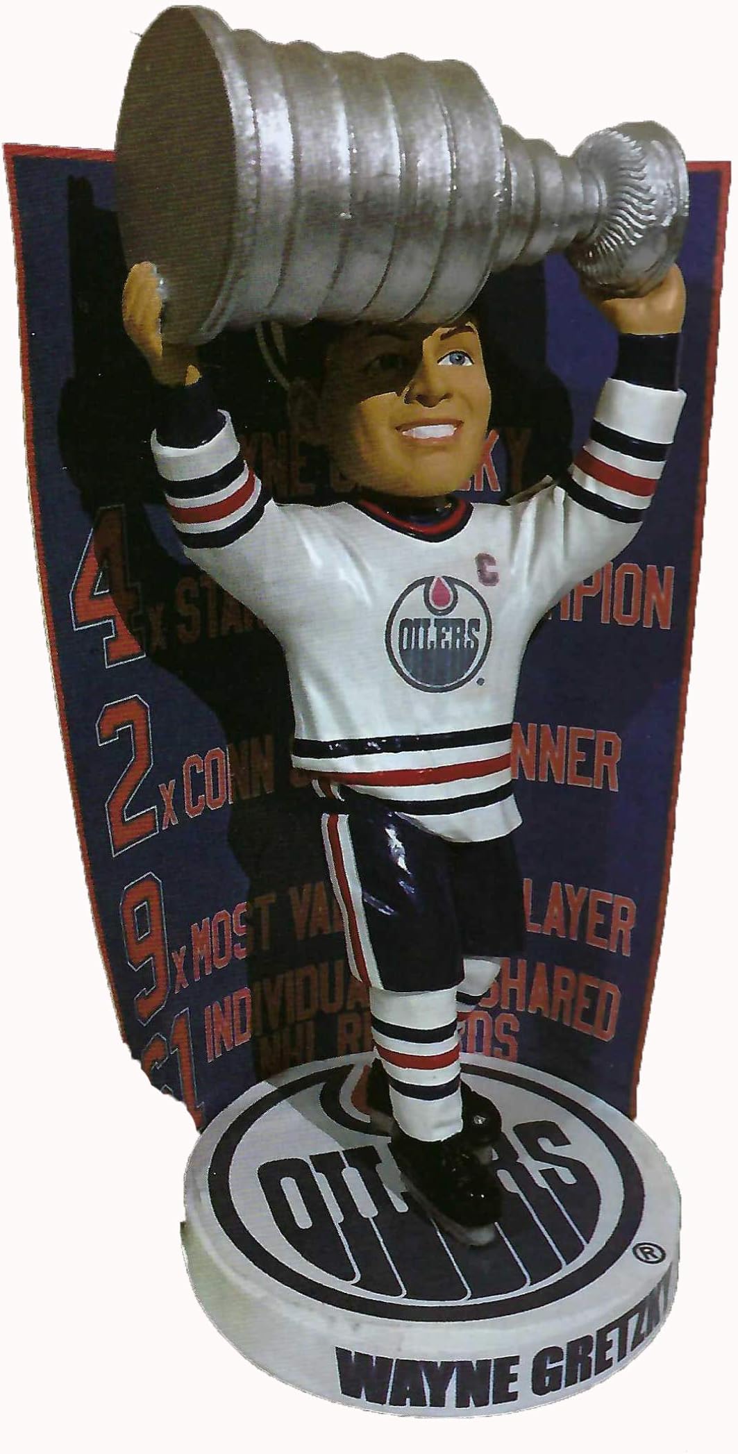 Wayne Gretzky Edmonton Oilers Banner Bobblehead