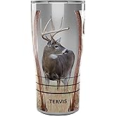 Tervis Traveler Deer Trio Triple Walled Insulated Tumbler Travel Cup Keeps Drinks Cold & Hot, 20oz, Stainless Steel