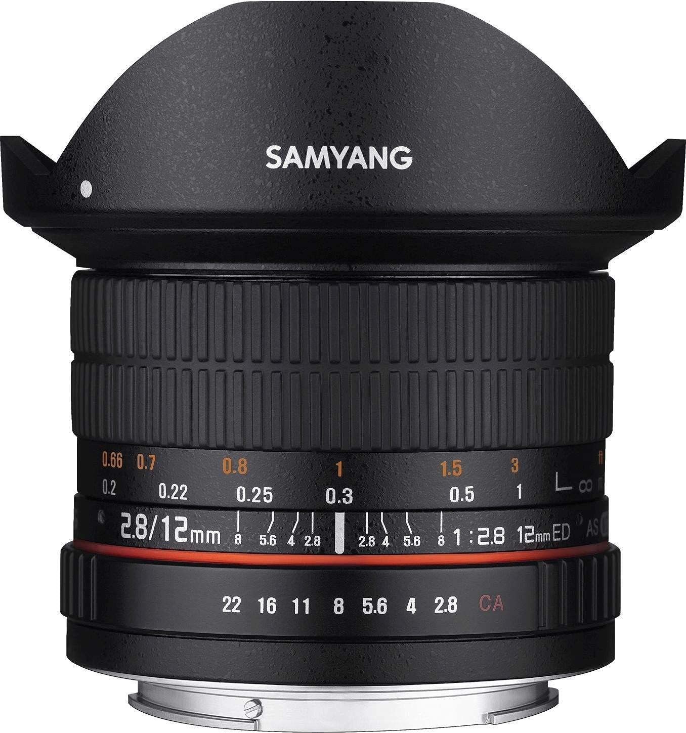 Samyang 12 mm F2.8 Fisheye Manual Focus Lens for Fuji X