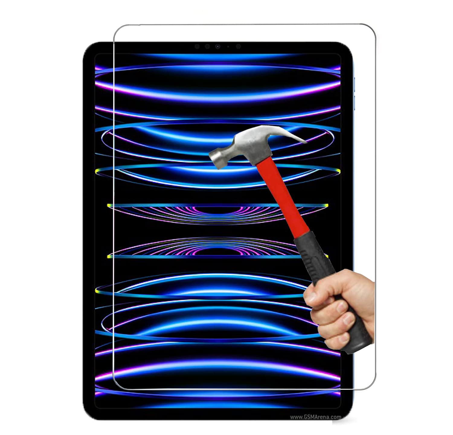 KP TECHNOLOGY iPad Pro 11 Inch (2022) (4th Generation) Tempered Glass Screen Protector Easy Bubble HD Clear shatterproof with 9H Hardness and Anti Fingerprint Oleophobic Coating for 11 Inch iPad Pro