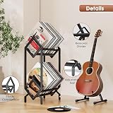 KEYSAFER Vinyl Record Storage Holder CD Rack 12 in Album Display Stand view 4