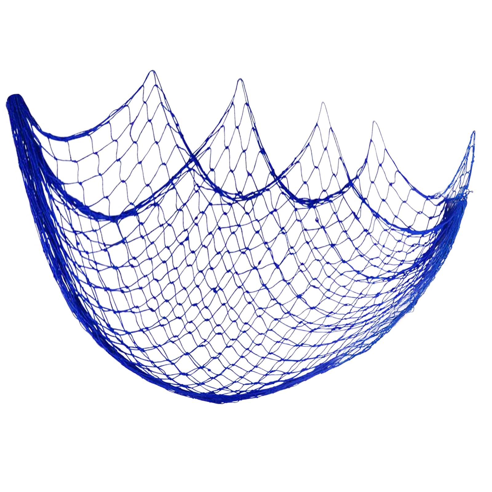 Decorative Fishing Net Decoration Blue 6.5 X 3.3Ft Nautical Ceiling Fish Net Wall Hanging Decor Mediterranean Style Fish Netting for Beach Rome