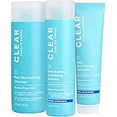 Paula's Choice CLEAR 3-Piece Acne Kit, Includes Daily Cleanser, 2% Salicylic Acid Exfoliant & Benzoyl Peroxide Treatment, Prevents & Treats Mild to Severe Acne & Breakouts, Fragrance-Free, Set of 3