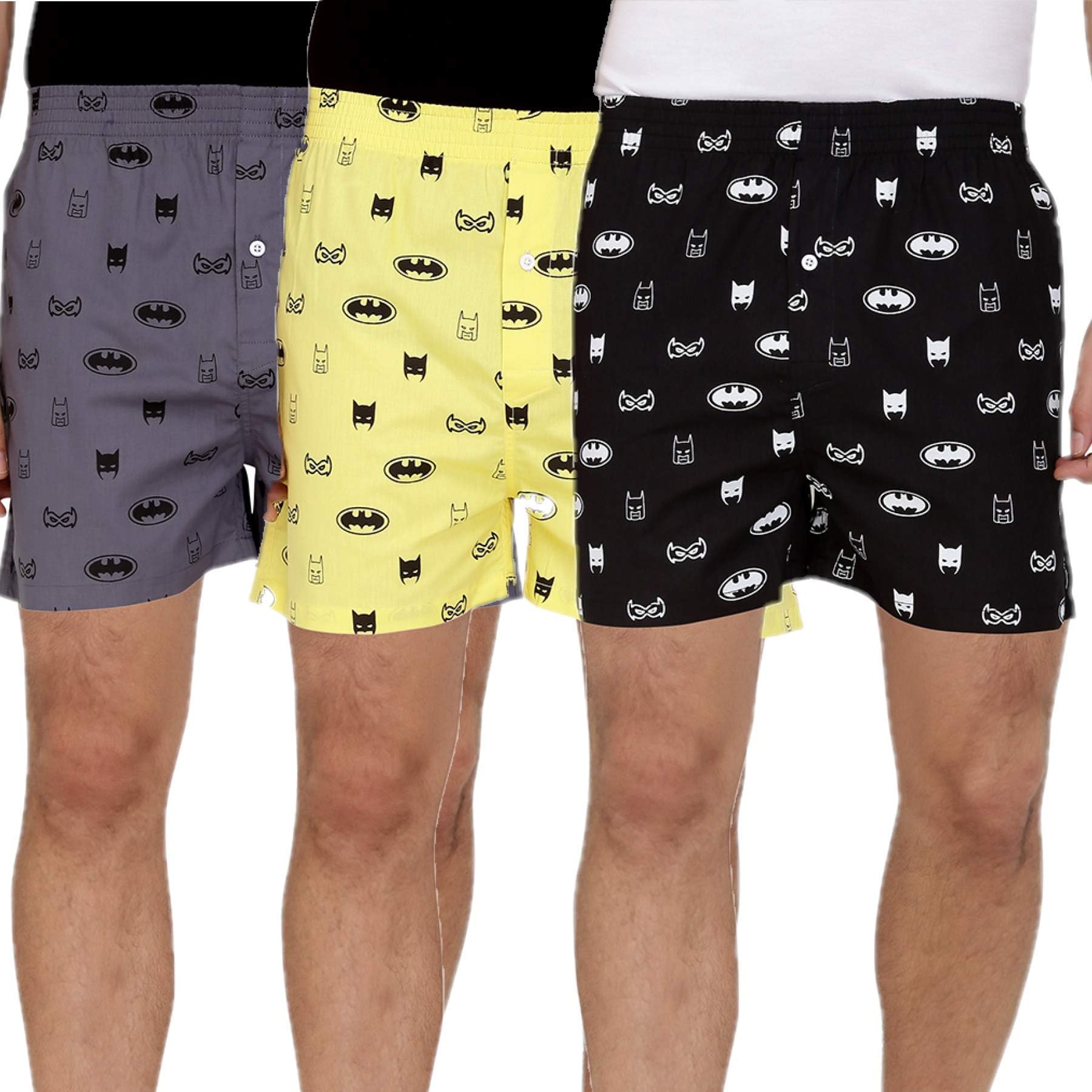 The Cotton Company Men's Cotton Boxers (Pack of 3)