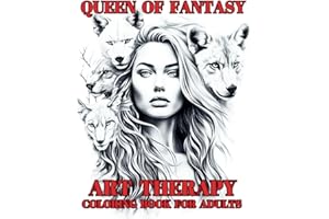 Queen of Fantasy: Art Therapy Coloring Book for Adults from the Queen Series, Unique Aesthetic and Modern Design with Portraits of Beautiful Women, ... Easy Paterns (The Queen Art Therapy)