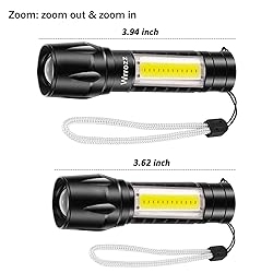 Wrrozz Led Flashlight Rechargeable USB Mini Torch