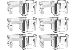 IEUDNS 6 Pcs Aquarium Plant Holders Transparent Creative Aquarium Plant Stands for Tank Decoration