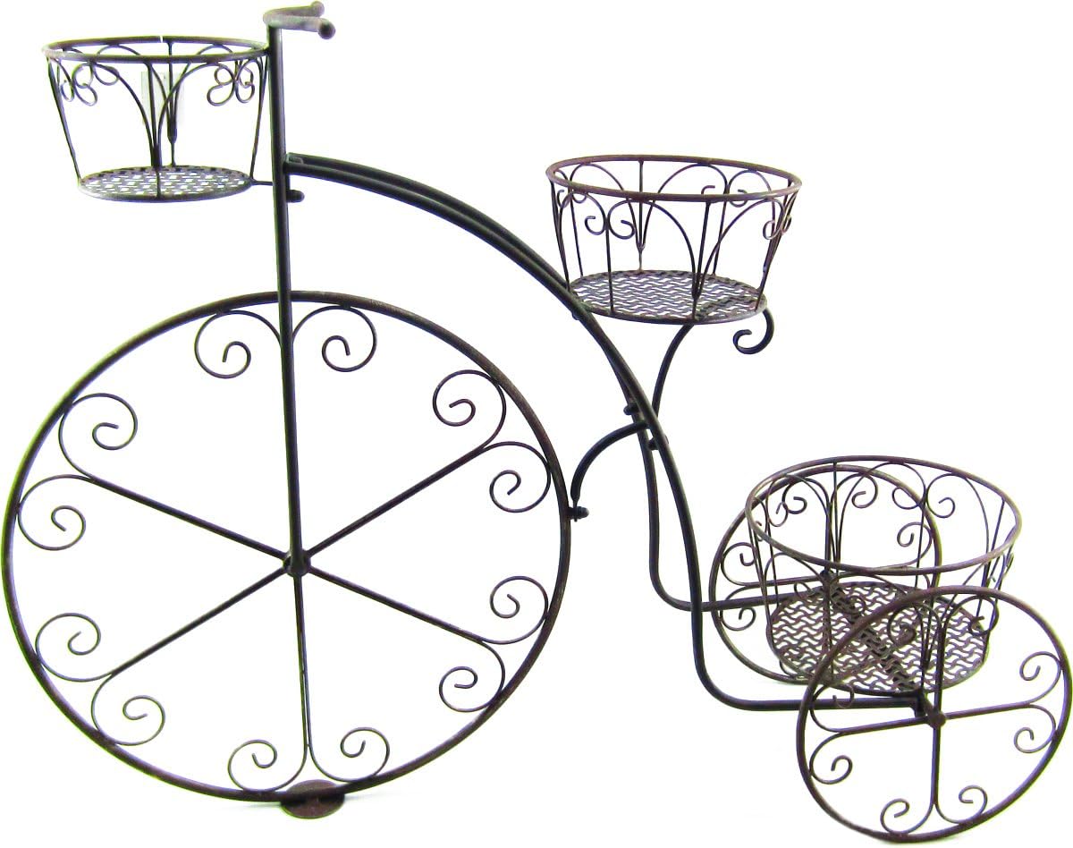 Terra Verde Home Bicycle Plant Stand, Brown