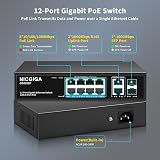 NICGIGA 8 Port Gigabit PoE+ Switch Unmanaged 120W 2 Uplink 2 SFP Wall Mount view 2