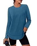 Womens Workout Tops Long Sleeve Swim Shirt Rash