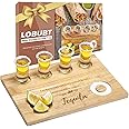 LOBUBT Shot Glasses Serving Tray Shot Glass Holder with Salt Rim Funny Shot Glasses Board Good Helper for Bar,Restaurant,Part