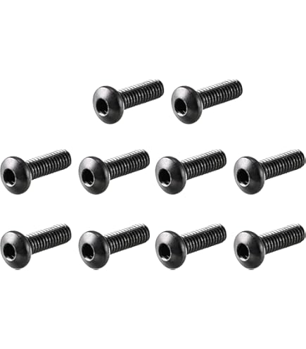 20 Vis à Tête Hexagonale M2,5x18mm - Inox, Embouts Moletés, Pour Montage Précis