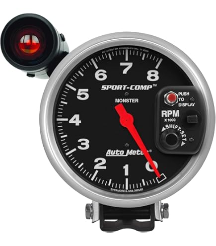 Amazon.com: AUTO METER 3690 Sport-Comp II Tachometer 3.750