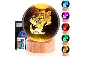 DCG Center, Zodiac Signs Crystal Ball Night Light, 3D Crystal Ball Night Light, Crystal Night Lamp for Kids, Decorations Gifts for Men, Women, Kids, Boys, Girls, Teens, Horoscope Lamp (Libra)