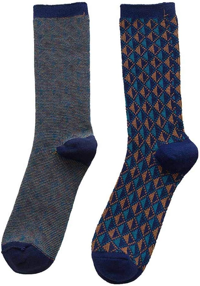 Cinnamou Men's Socks,Autumn Winter Men Boy Colorful Rhombic Socks Casual Cotton Sport Print Socks Stocking 1Pair