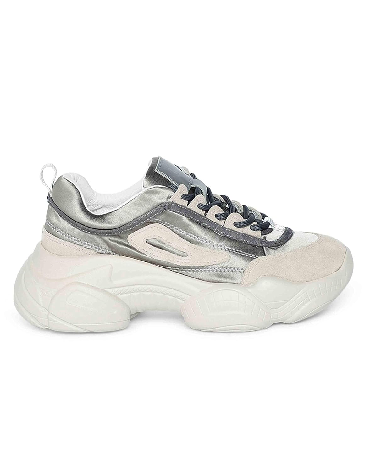silver chunky sneakers