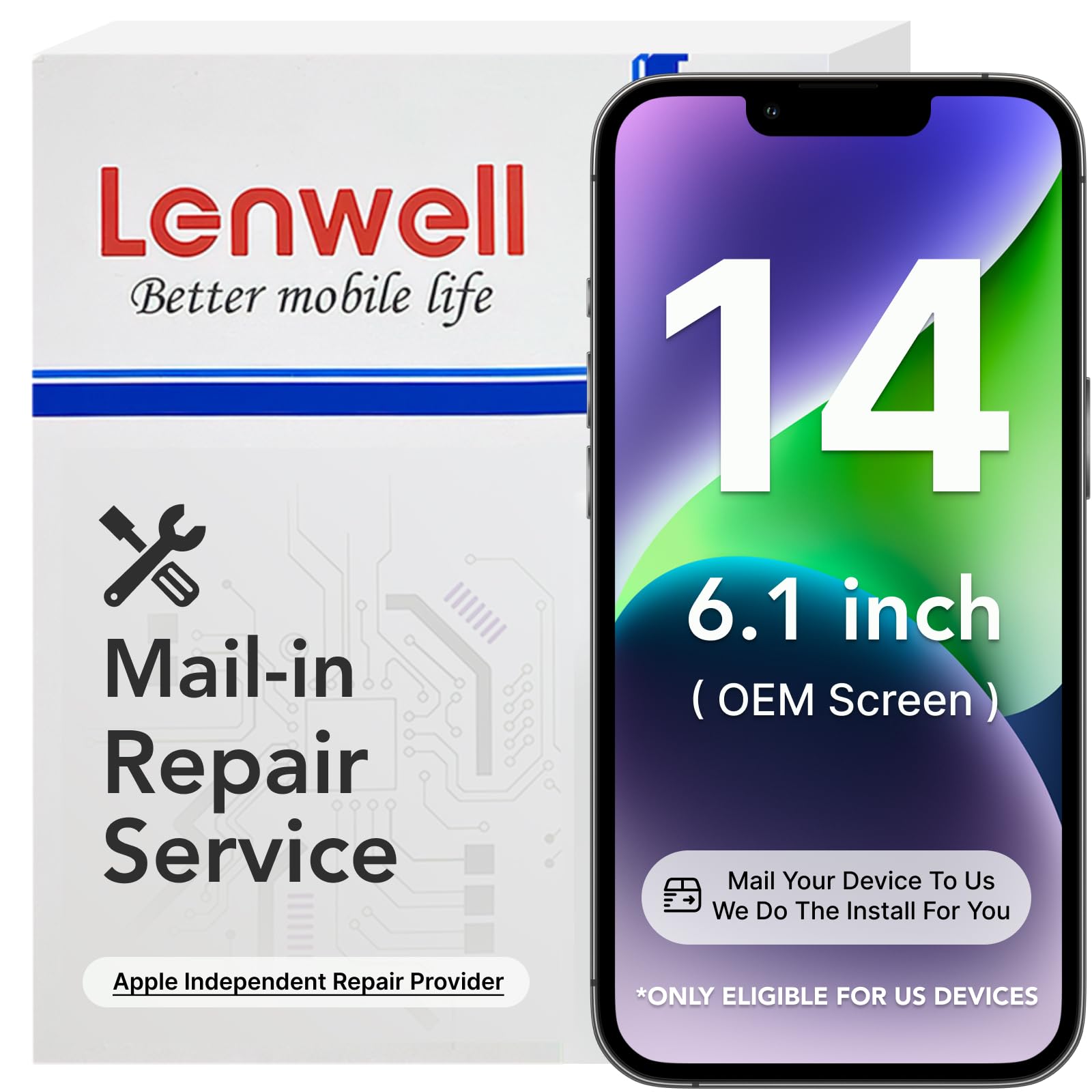 Lenwell Mail-in Repair Service with Original OEM
