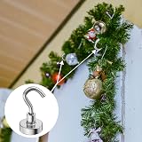 MIN CI 16pcs Strong Magnetic Hooks 16mm Neodymium 22lb Heavy Duty view 6