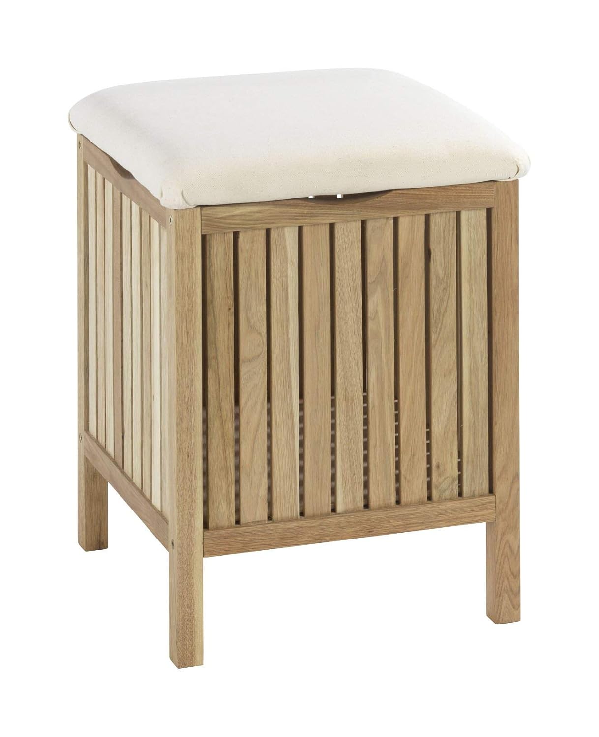 WENKO 18614100 Bathroom and household stool Norway stool, Walnut wood