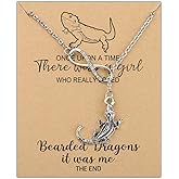 MAOFAED Bearded Dragon Gift - Once Upon A Time There Was A Girl Who Really Loved Dragon