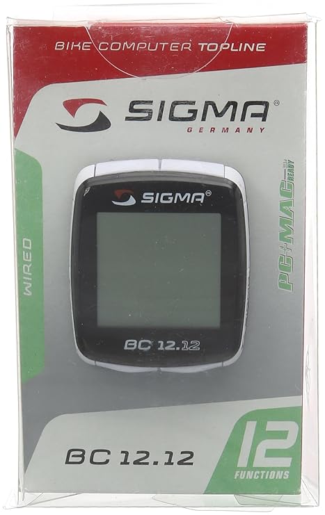 Amazon.com : Sigma Bc12.12 Computer Black Cyclometer Bike Bicycle ...