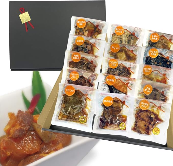 Amazon Uchipac １５種類のおかずギフトセット お中元 お歳暮 父の日 母の日 国産野菜使用 保存料 着色料 無添加 常温保存 賞味期限 1年 非常食 手土産 贈り物 Uchipac レトルトおかず 通販