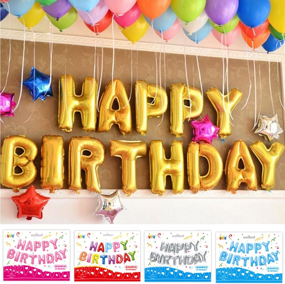Amazon Happy Birthday お誕生日おめでとう バルーン 風船 文字 パーティ イベント Lz 013f ピンク 風船 バルーン ホビー