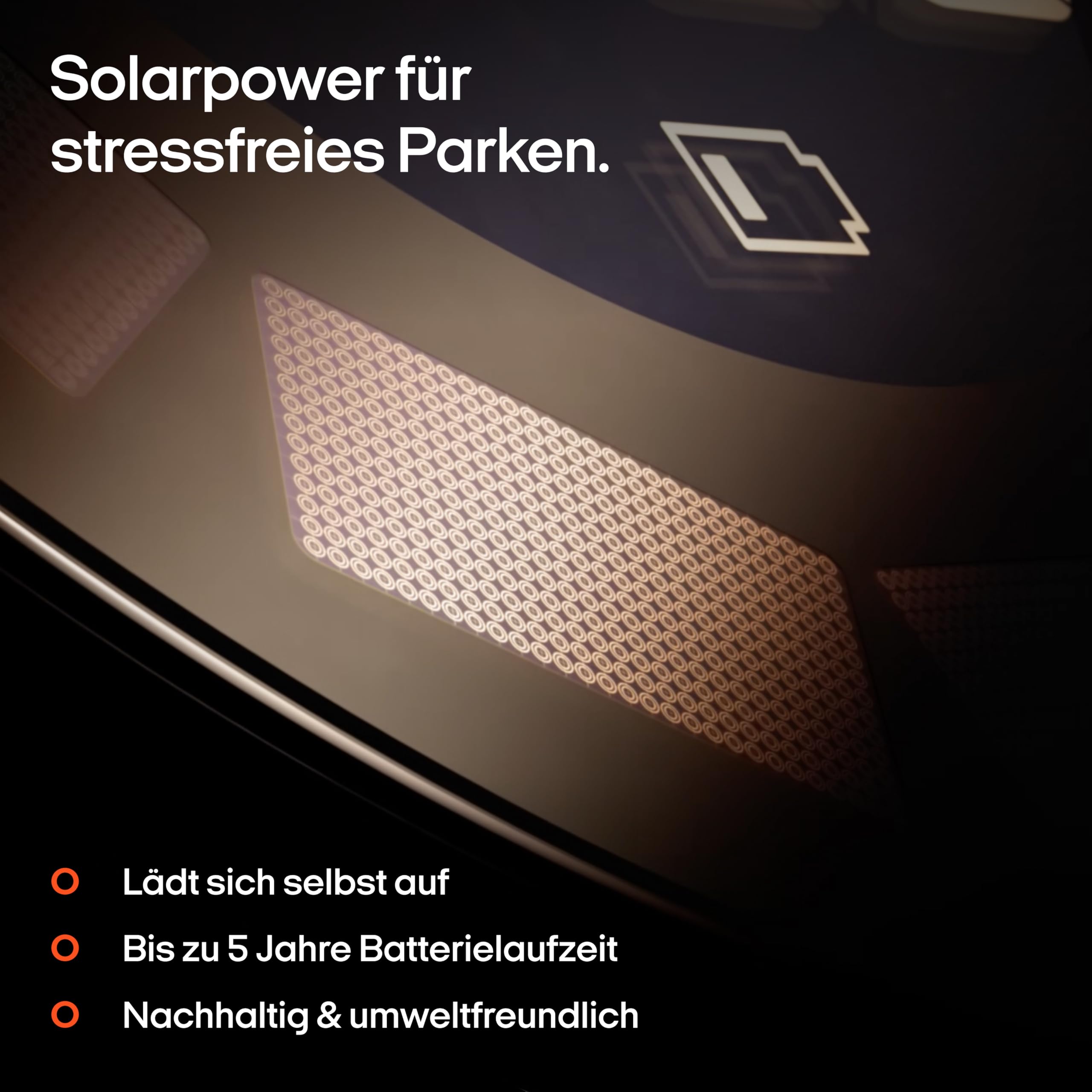 OOONO P-DISC 3 [New] - Elektronische Parkscheibe Solar mit Zulassung fürs Auto - Automatische Digitale Parkscheibe Elektrisch - Solarbetriebene Parkuhr mit bis zu 5 Jahre längerer Batterielaufzeit
