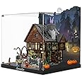 PIPART Acrylic Display Case for Lego 21341 Hocus Pocus: The Sanderson Sisters' Cottage, Dustproof Clear Display Box (Display Case ONLY,Lego Model NOT Included)