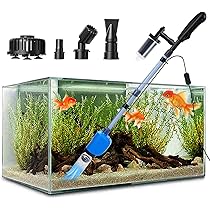 LONDAFISH Electric Fish Tank Vacuum Cleaner Battery Syphon Operated
