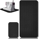 Sewing Machine Mat Pedal, 17'' X 36'' and 9'' X 14'', Black | 2 Pcs Set Machine Pedal Mats, Reduces Vibrations Noise, Non Slip Bottom Protects Surface, Ideal for Quilting Sewing