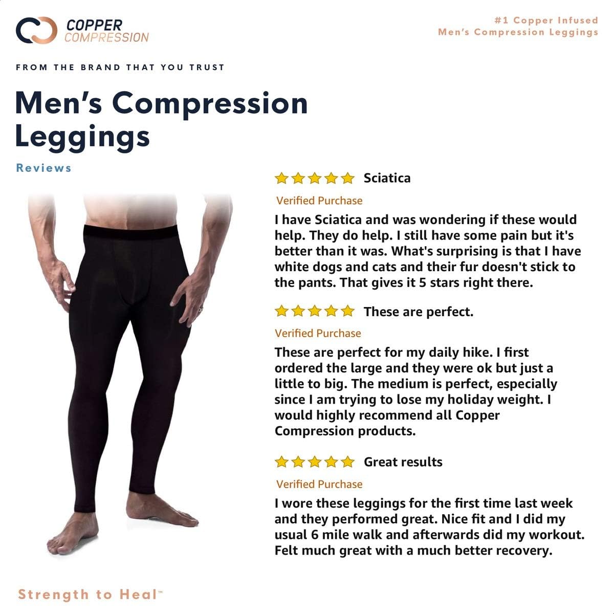 copper fit compression tights