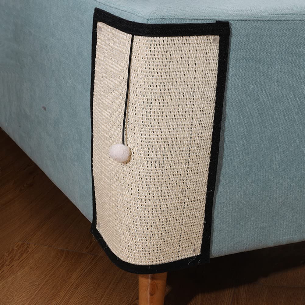 IBLUELOVER Cat Scratch Mat Sofa Protector Natural Sisal Cat Scratcher Heavy Duty Easy Installation Kitten Scratch Pad for Protecting Couch Carpet Sofa Furniture
