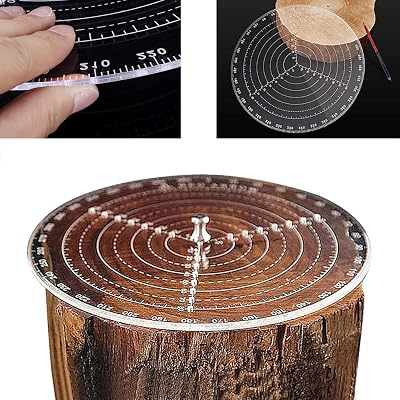 Lanfly 200MM Woodturning Center Finder Acrylic Circle Drawing Tool Woodworking