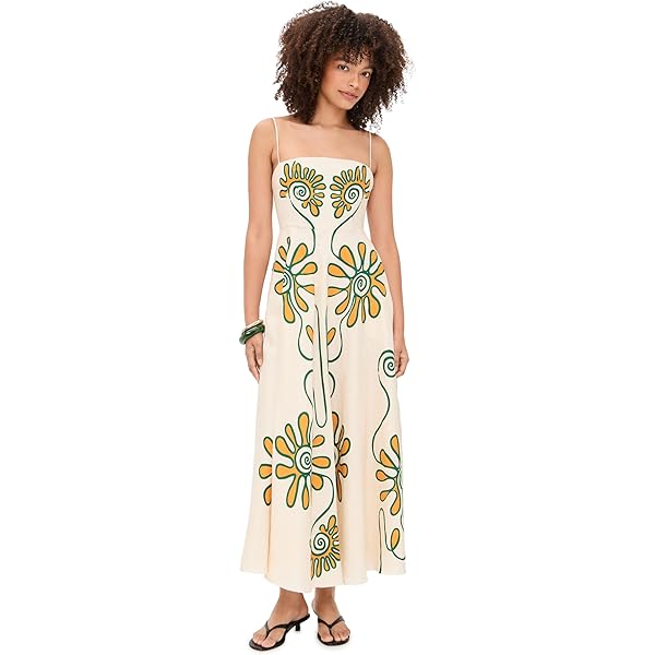 Cala de la Cruz Women's Paloma Dress, Romanrosa, XL at Amazon Women's Clothing store Cala de la Cruz Women's Paloma Dress, Romanrosa, XL at Amazon Women's Clothing store